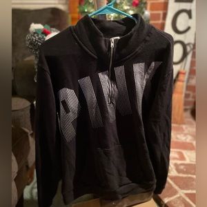 black sweatshirt with white letters from PINK